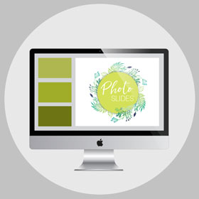 show presentation on computer screen